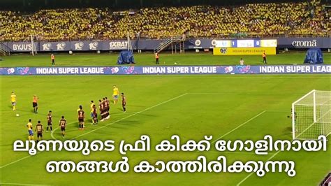 Adrian Luna Free Kick Kerala Blasters Vs Hyderabad Fc Isl Season Ten