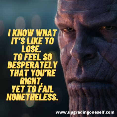 Top 12 Badass Quotes From The Mad Titan Thanos Upgrading Oneself