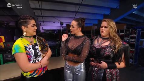 Bayley Chelsea Green And Piper Niven Backstage Smackdown May 10 2024