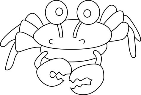 Coloriage Coloriages Animaux Crabe Doigts