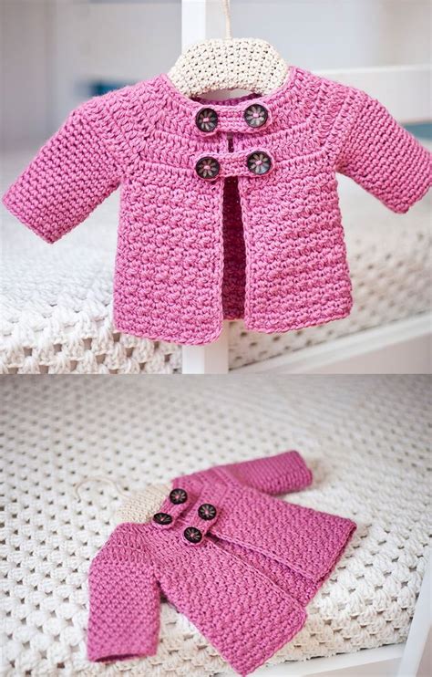 Free Crochet Patterns For Babies Cardigans ⋆ Crochet Kingdom