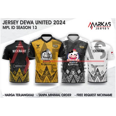 New DEWA UNITED ESPORTS T Shirt JERSEY 2024 MPL ID S13E GAMING DOTA AOV