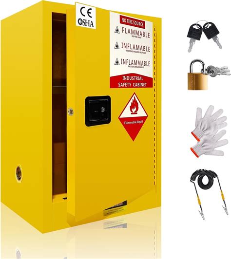 QUARPAL Flammable Storage Cabinet 35 X 22 X 17 Galvanized Steel