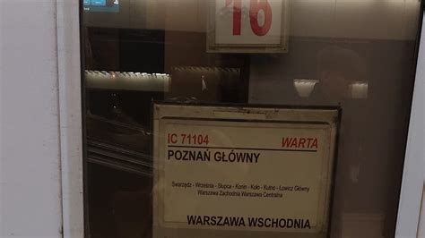 EU160 015 z pociągiem IC 71104 5 Warta relacji Poznań Główny Warszawa