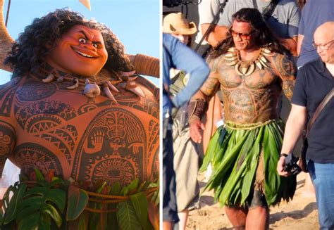 As Luce Dwayne Johnson Como Maui Para El Live Action De Moana