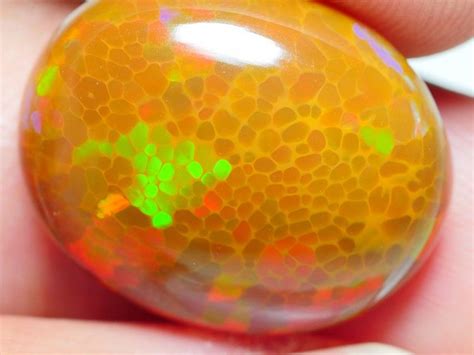 Honeycomb Pattern Minerals And Gemstones Opal Crystal Welo Opal