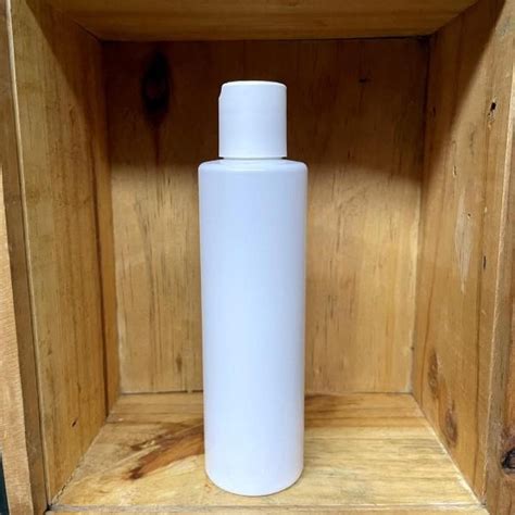 Cosmetic Sleek Slant Shoulder Pet Bottle With Disc Cap White Ml