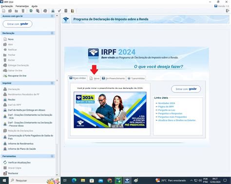IR 2024 Para fazer a declaração pré preenchida é preciso ter conta gov