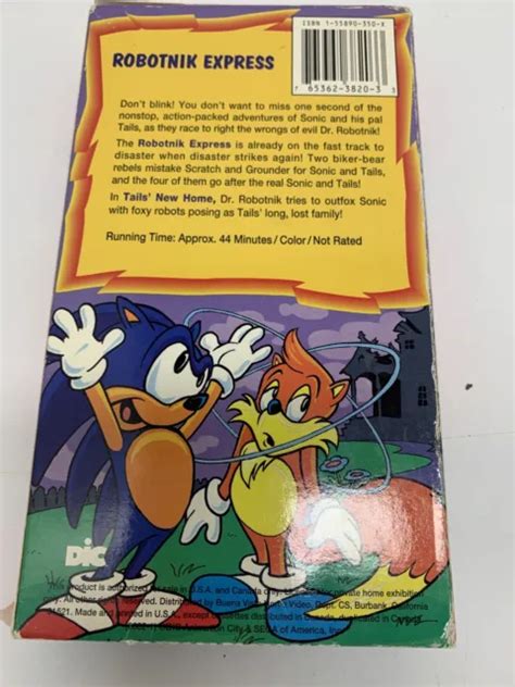 SONIC THE HEDGEHOG Robotnik Express VHS 1994 12 48 PicClick UK