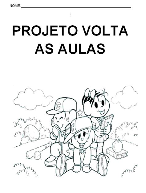 Projeto Volta às aulas Cantinho das Atividades