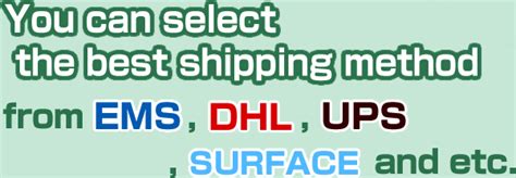 Shippping Methods｜you Can Select The Best Shipping Method From Ems Sal