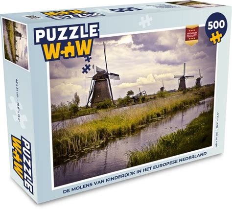 Puzzel Molen Nederland Water Legpuzzel Puzzel Stukjes Bol