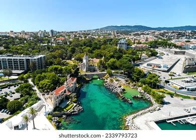 Cascais Coastal Resort Town Lisbon Sunny Stock Photo