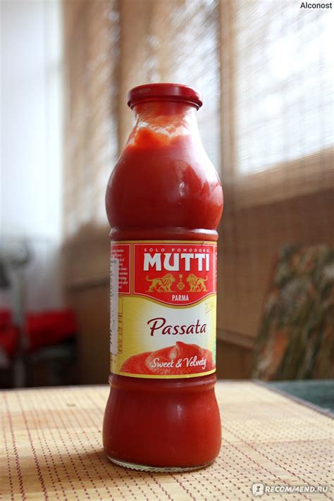 Томатная паста Mutti solo pomodoro Passata Muti di pomdoro - «Яркий ...