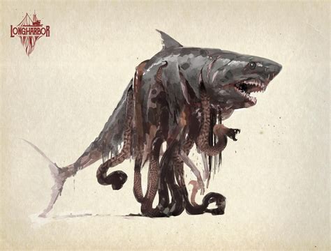 Demon Shark Drawing