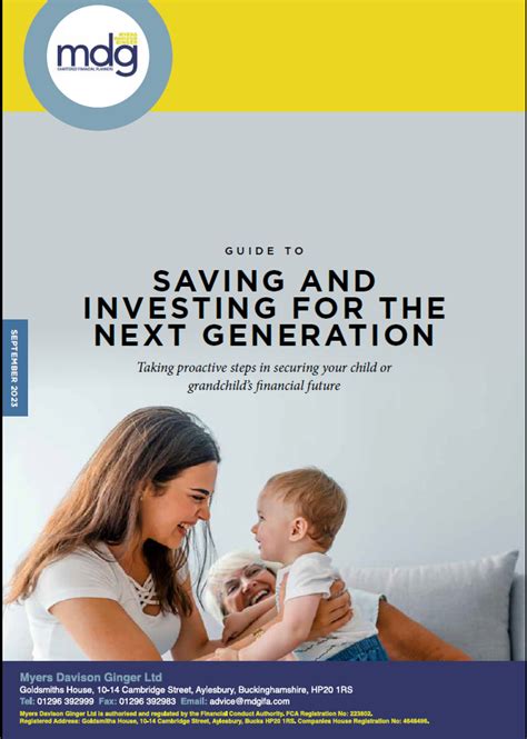 Guide To Saving And Investing For The Next Generation Myers Davison