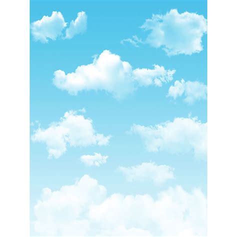 Download Allenjoy Fotografi Backdrop Kartun Biru Langit Putih - Cartoon ...