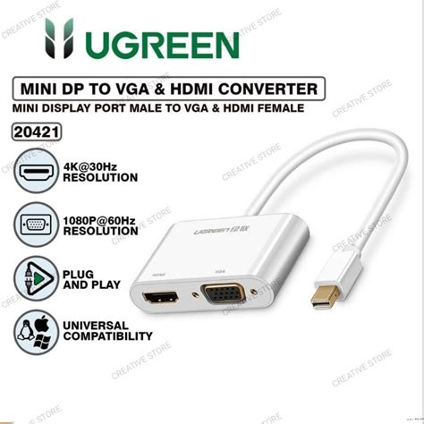 Ugreen Mini Display Port To Hdmi Ugreen Mini Dp Thunderbolt To