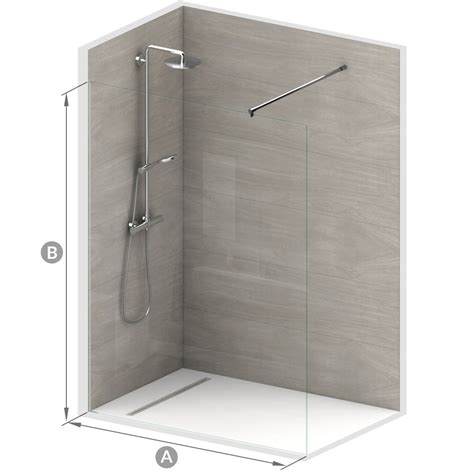 Paroi De Douche En Verre Tremp Extra Clair Sur Mesure