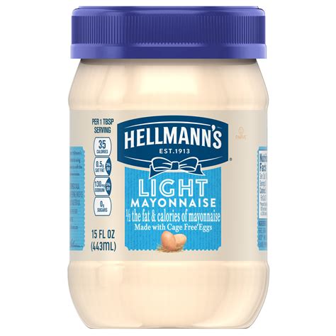 Hellmann's Mayonnaise Light 15oz Jar | Garden Grocer