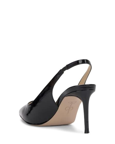 Jessica Simpson Souli Slingback Pointed Toe Pump In Black Lyst