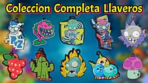 Coleccion Completa Vuala Sorpresa Plantas Vs Zombis Llaveros YouTube