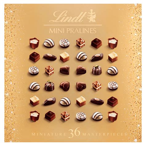 Lindt Mini Pralines Xmas 180g Lindt Shop Uk