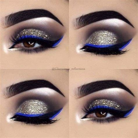 Eye Makeup With Royal Blue And Gold Dress Makeupview Co