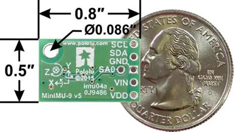 Minimu V Gyro Accelerometer And Compass Lsm Ds And Lis Mdl