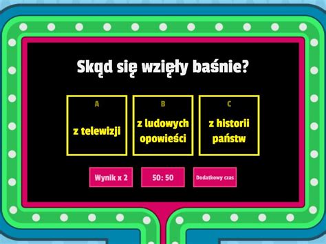 Quiz wiedza o baśni Gameshow quiz