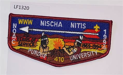 Boy Scout OA 420 Nischa Nitis 1994 NOAC Lodge Flap EBay