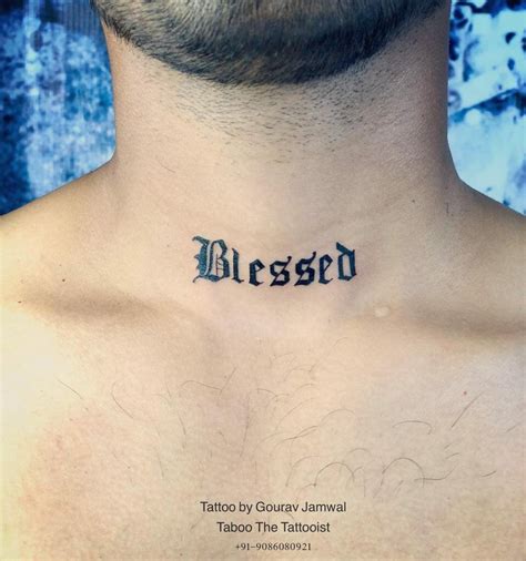 Neck Tattoos Words