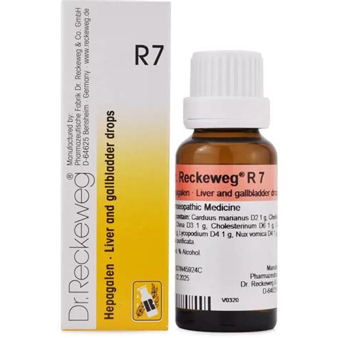 Buy JESICA Dr Reckeweg R7 Liver And Gallbladder Drop 22 Ml Pack Of