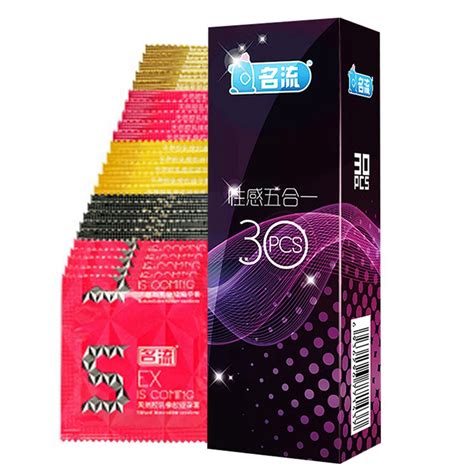 30 Pcs Condom Mix 5Types Ultra Thin Intimate Goods Sex Products Natural