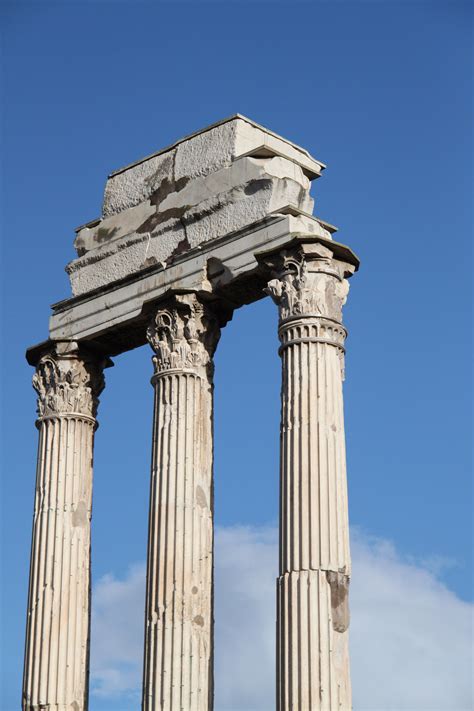 Tempel Van Castor En Pollux In Rome Itali Reizen Reistips