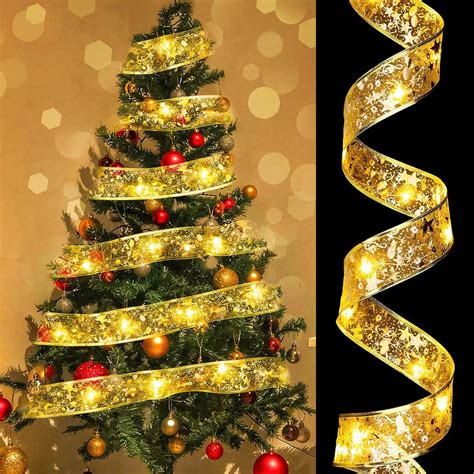 Cinta de Navidad Luces EASYTAO Guirnalda de Luces 4M 40 LED Árbol de