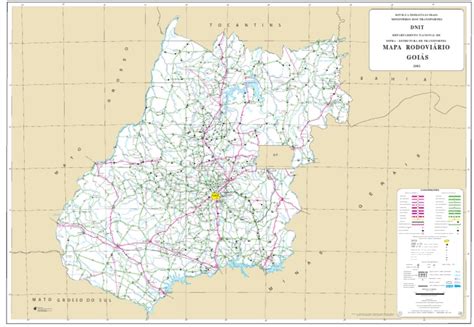 Mapa Rodoviário Atualizado de Goiás | PDF | Esportes