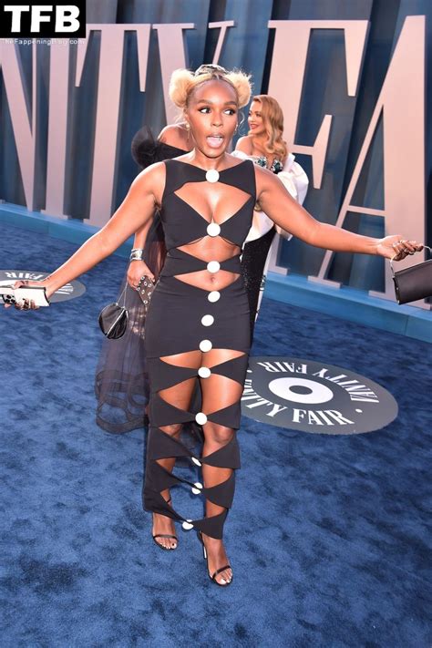 Janelle Monae Poses At The Vanity Fair Oscar Party Photos