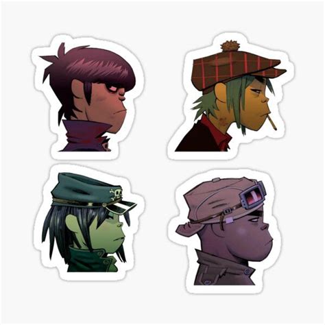 Gorillaz Stickers For Sale Music Stickers Band Stickers Scrapbook