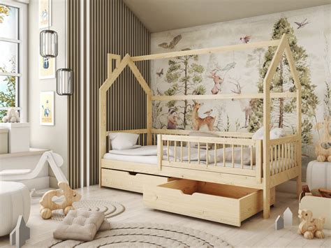 Wooden Single Bed Oskar Bed With Storage