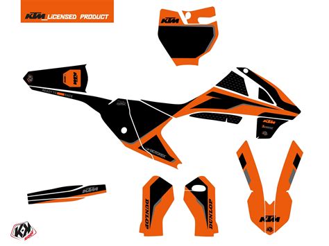 kit déco motocross ktm dna orange Kutvek