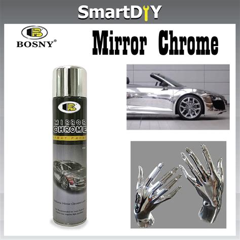 BOSNY Mirror Chrome Spray Paint Aerosol Spray Paint Fast Drying 270CC