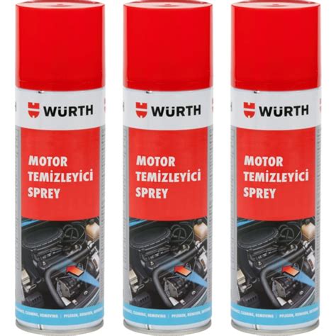 Würth Motor Temizleyici Sprey 3 lü 500 ml Su Gerekmez LimonOTO