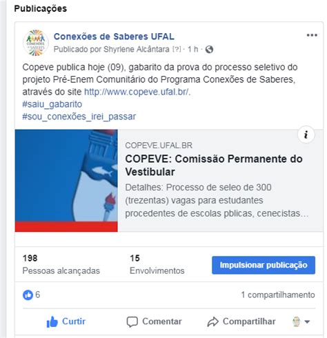 Conex Es De Saberes Ufal Copeve Divulga Gabarito Da Prova Conex Es