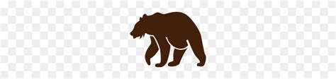 Brown Bear Silhouette - Bear Silhouette PNG - FlyClipart