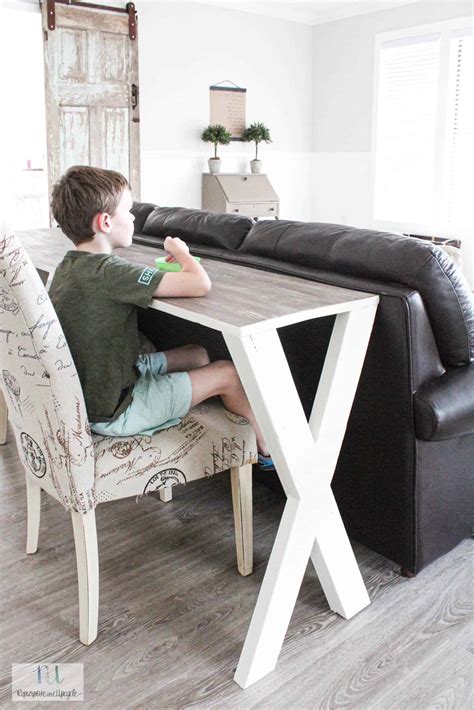 sofa table diy 7