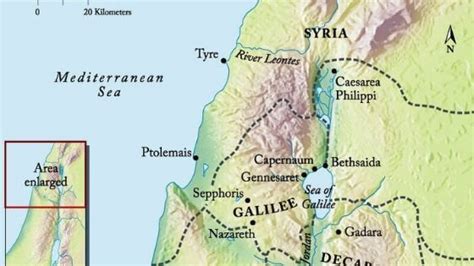 Caesarea Philippi Israel Map