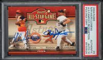 2004 Fleer All Star Fanfest Nolan Ryan Roger Clemens AUTO DNA 10 9 PSA