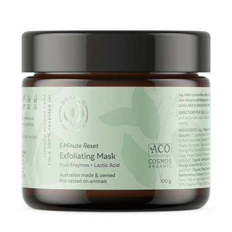 Organic Formulations Minute Reset Exfoliating Mask G Discount