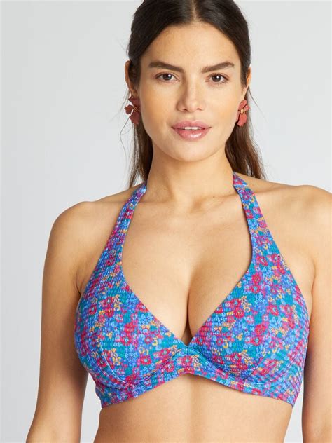 Sujetador De Bikini Estampado D Y E AZUL Kiabi 14 00